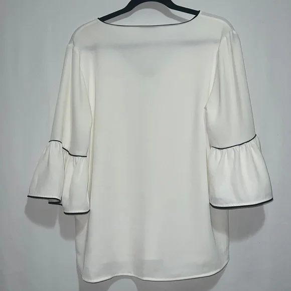 Calvin Klein Tunic Blouse White. Size Medium. - Picture 4 of 10